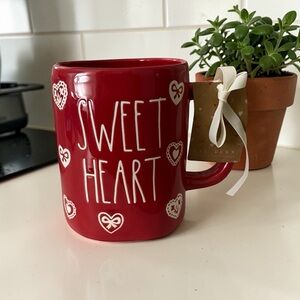 Rae Dunn Red and White "Sweet Heart" Ceramic Mug